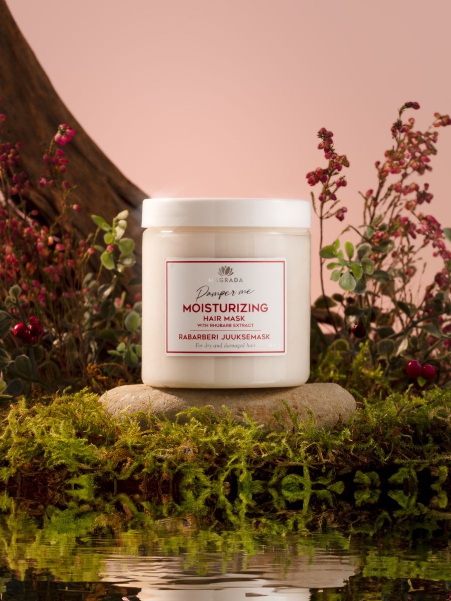 Rhubarb Hair Mask With Castor Oil - 250 ml